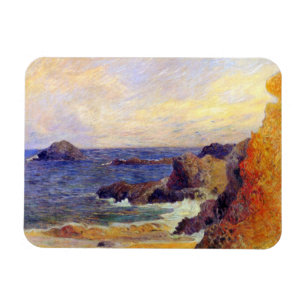 Paul Gauguin - Klippig kust Fint konstverk Magnet