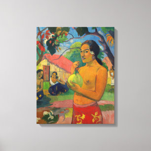 Paul Gauguin - Kvinna som håller en frukt Canvastryck