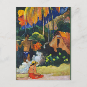 Paul Gauguin, Landscape in Tahiti, Vykort