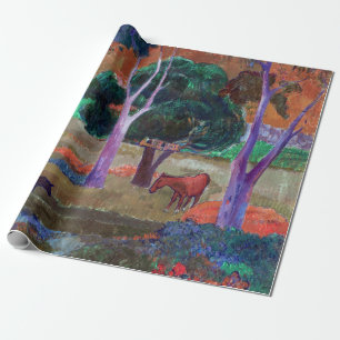 Paul Gauguin - Landskap med en gris och en häst Presentpapper