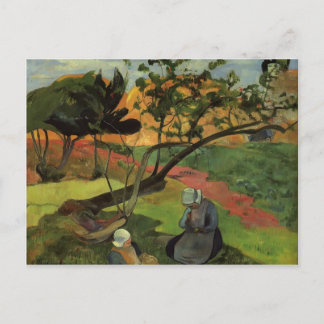 Paul Gauguin - Landskap med två breda kvinnor Vykort