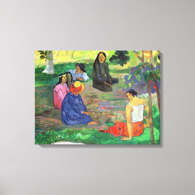 Paul Gauguin | Les Parau Parau eller Conversation, Canvastryck (Framsida)