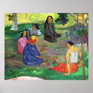 Paul Gauguin Les Parau Parau (Gossipers) Poster