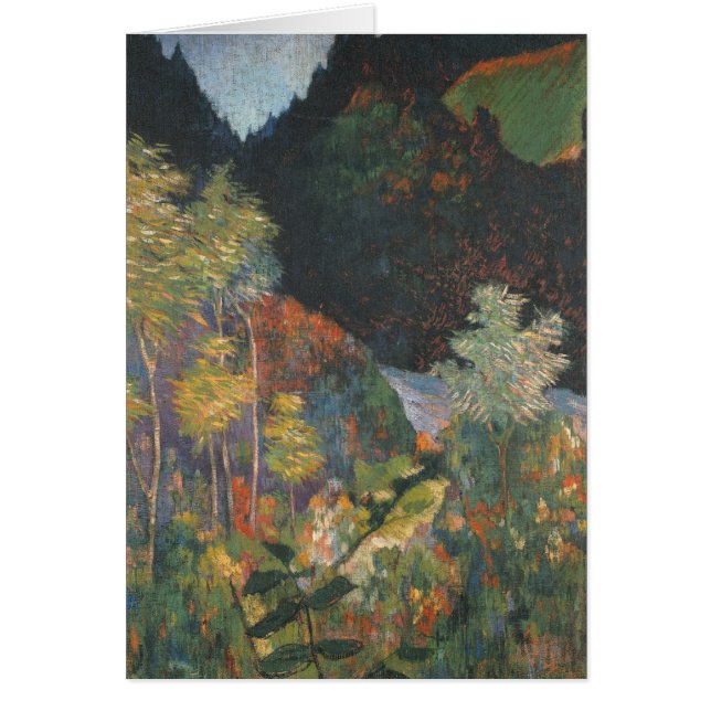 Paul Gauguin | Liggande Hälsningskort (Framsidan)