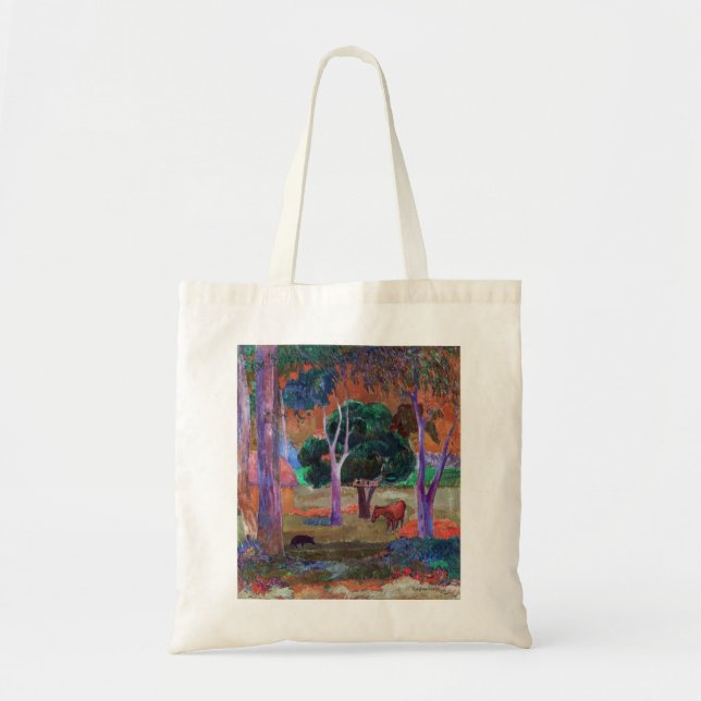 Paul Gauguin - Liggande med Gris och en häst Tygkasse (Framsidan)