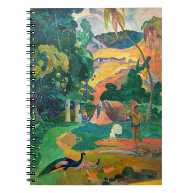 Paul Gauguin - Liggande med Peacocks / Matamoe Anteckningsbok (Framsidan)