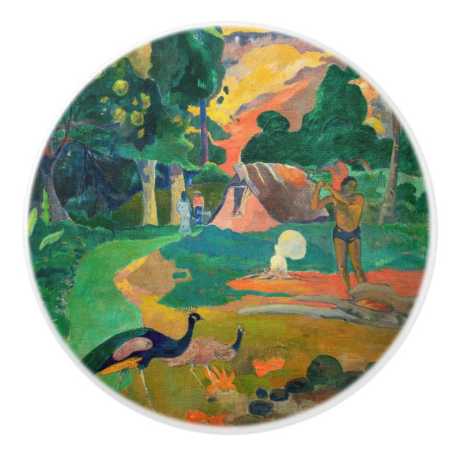 Paul Gauguin - Liggande med Peacocks / Matamoe Knopp (Framsidan)