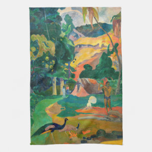 Paul Gauguin - Liggande med Peacocks / Matamoe Kökshandduk