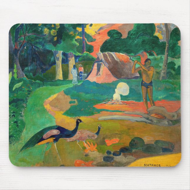 Paul Gauguin - Liggande med Peacocks / Matamoe Musmatta (Framsidan)
