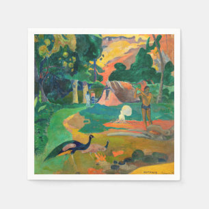 Paul Gauguin - Liggande med Peacocks / Matamoe Pappersservett