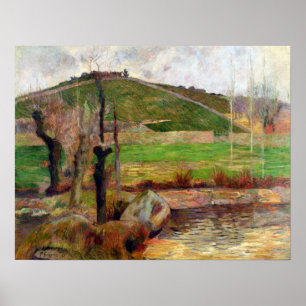 Paul Gauguin liggande nära Pont-Aven Poster