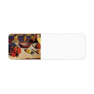 Paul Gauguin- målet (bananerna) Returadress Etikett