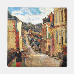 Paul Gauguin-målning, Rue Jouvenet i Rouen Magne Magnet