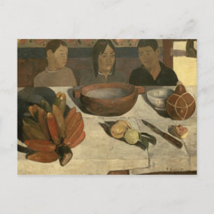 Paul Gauguin   Måltid 1891 Vykort