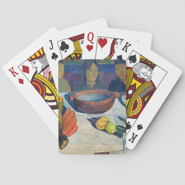 Paul Gauguin - Måltiden / Bananerna Casinokort (Baksidan)