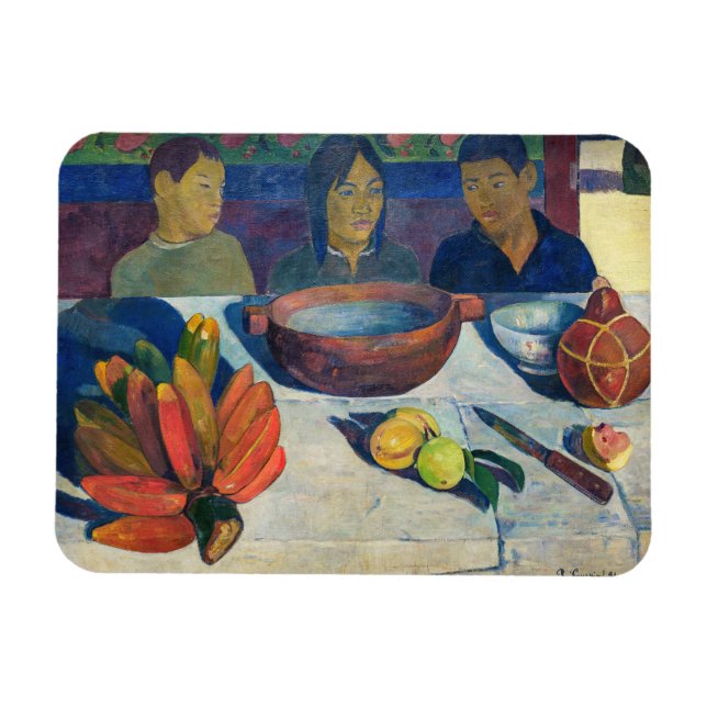Paul Gauguin - Måltiden / Bananerna Magnet (Horisontell)
