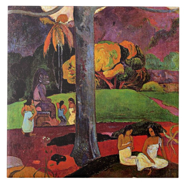 Paul Gauguin, Mata Mua Kakelplatta (Framsidan)