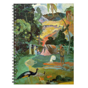Paul Gauguin   Matamoe eller, Landskap med påfågla Anteckningsbok Med Spiral
