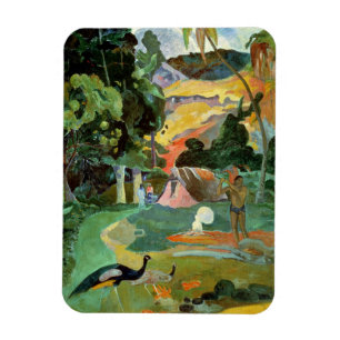 Paul Gauguin Matamoe eller, Liggande med Peacocks Magnet