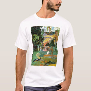 Paul Gauguin Matamoe eller, Liggande med Peacocks T-shirt
