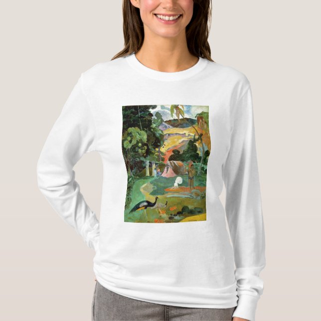 Paul Gauguin| Matamoe eller, Liggande med Peacocks Tee (Framsida)