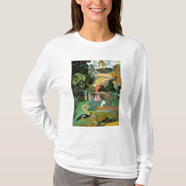 Paul Gauguin| Matamoe eller, Liggande med Peacocks Tee (Framsida)