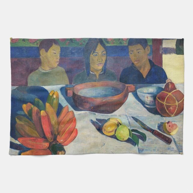 Paul Gauguin - Meal / Bananas Kökshandduk (Horisontell)