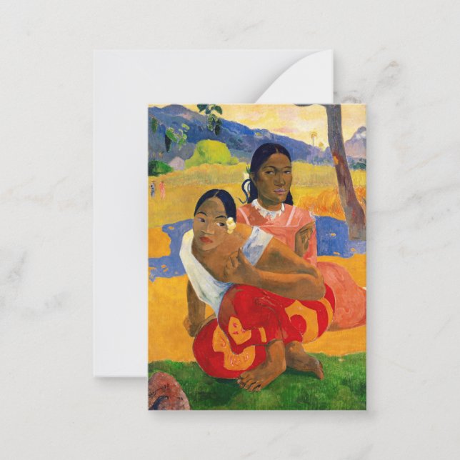 Paul Gauguin - När gifter du dig? Anteckningskort (Framsida)
