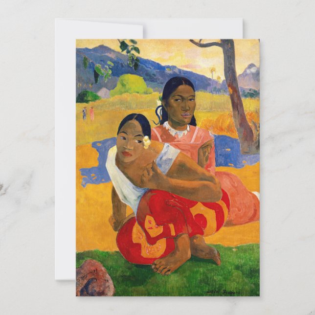 Paul Gauguin - När gifter du dig? Inbjudningar (Framsida)
