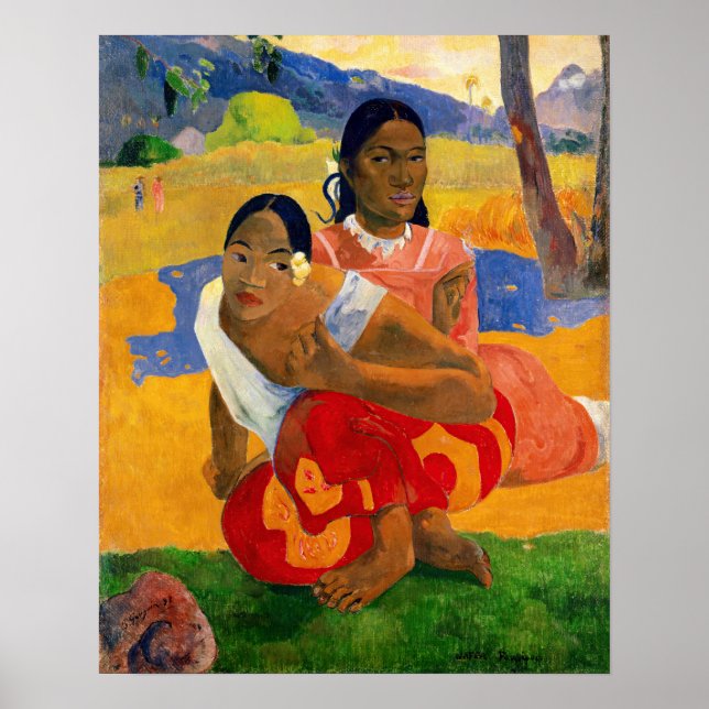 Paul Gauguin - När gifter du dig? Poster (Framsidan)