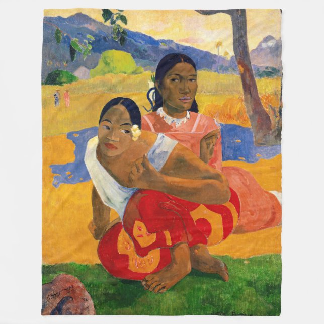 Paul Gauguin, när ska du gifta dig? Fleecefilt (Framsidan)