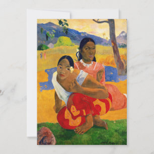 Paul Gauguin, när ska du gifta dig? Inbjudningar