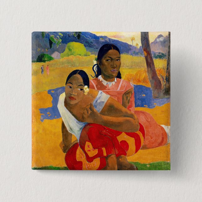 Paul Gauguin, när ska du gifta dig? Knapp (Framsida)