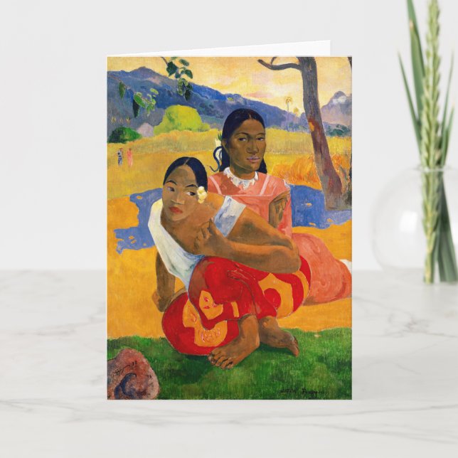 Paul Gauguin, när ska du gifta dig? Kort (Framsida)