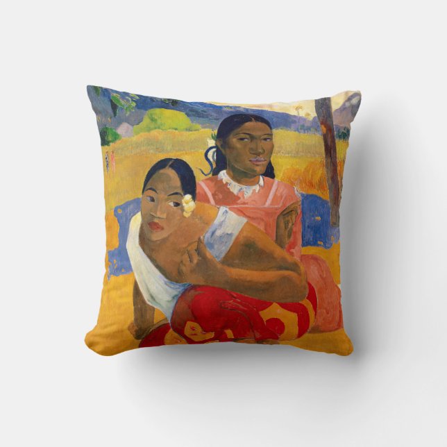Paul Gauguin, när ska du gifta dig? Kudde (Framsida)