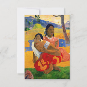 Paul Gauguin, när ska du gifta dig? Tack Kort