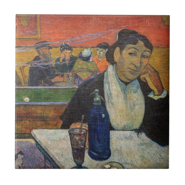 Paul Gauguin - Nattcaféet, Arles Kakelplatta (Framsidan)