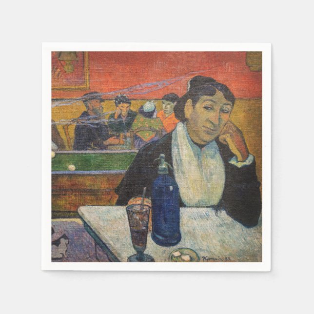 Paul Gauguin - Nattcaféet, Arles Pappersservett (Framsidan)