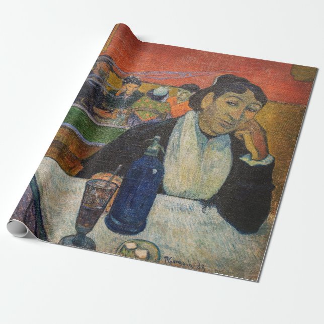 Paul Gauguin - Nattcaféet, Arles Presentpapper (Utrullad)