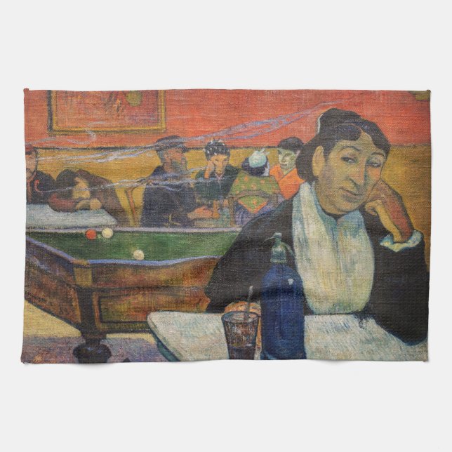 Paul Gauguin - Nattkaféet, Arles Kökshandduk (Horisontell)