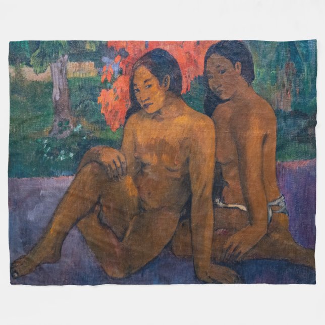 Paul Gauguin - och Guld i deras kroppar Fleecefilt (Framsidan (Horisontell))