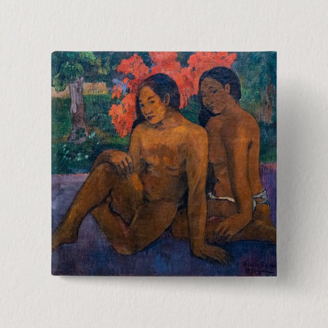 Paul Gauguin - och Guld i deras kroppar Knapp (Framsida)