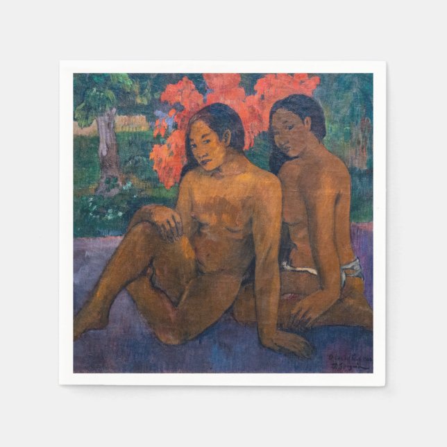Paul Gauguin - och Guld i deras kroppar Pappersservett (Framsidan)