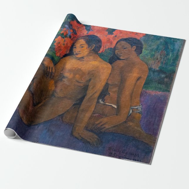 Paul Gauguin - och Guld i deras kroppar Presentpapper (Utrullad)