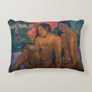 Paul Gauguin - och Guld i deras kroppar Prydnadskudde