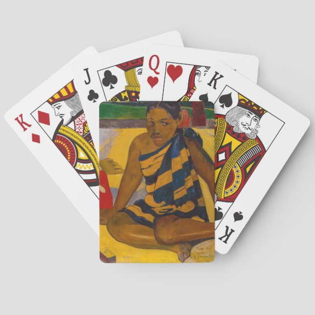 Paul Gauguin - Parau Api / Vad är nytt? Casinokort (Baksidan)