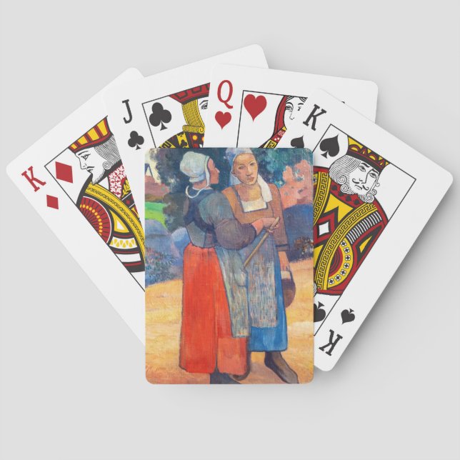 Paul Gauguin - Paysanes Bretons Casinokort (Baksidan)