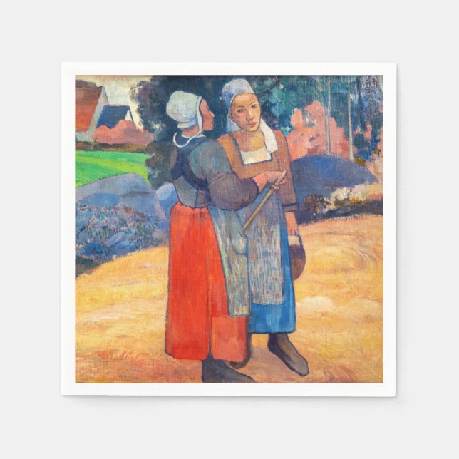 Paul Gauguin - Paysanes Bretons Pappersservett (Framsidan)