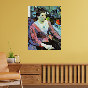 Paul Gauguin - Porträtt i Woman Poster