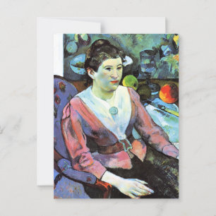 Paul Gauguin - Porträtt i Woman Vykort